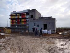 16 октября 2020г. Великий Новгород, Речная ул. Строительство детского сада на 190 мест в Псковском микрорайоне. Фото управления по работе со СМИ