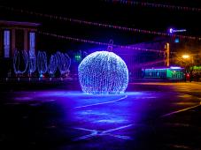 16 декабря 2018 г. Великий Новгород. Предновогоднее украшение городских улиц. Фото Анны Костецкой