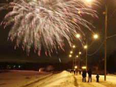 19 января 2017 г. Великий Новгород. Праздничный салют. Фото Игоря Белова