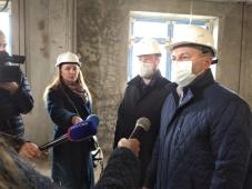 16 октября 2020г. Великий Новгород, Речная ул. Строительство детского сада на 190 мест в Псковском микрорайоне. Фото управления по работе со СМИ