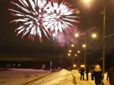 19 января 2017 г. Великий Новгород. Праздничный салют. Фото Игоря Белова
